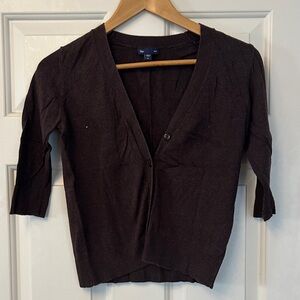 GAP Chocolate Brown Knit Cardigan